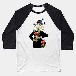 Wildflowers- Flowers head woman Baseball T-Shirt